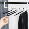 M-Modern-Multifunctional Multi Layer Stainless Steel Pants Rack Hanger Home Storage Telescopic Folding Pants