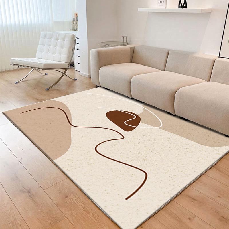 Winter Warmth and Comfort Luxury Lines Living Room Large Size Non-slip Carpet Bedroom Side Rug Home Decoration