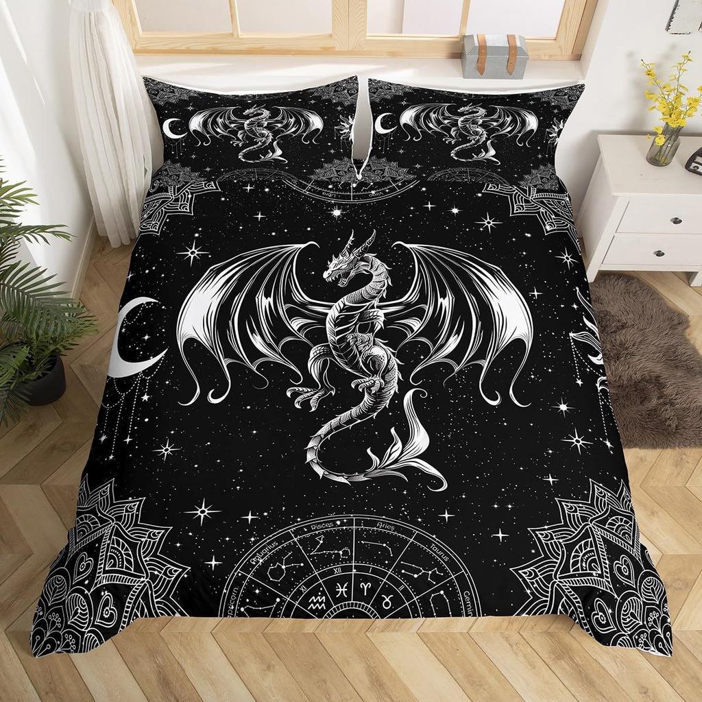 Dream Feilong Digital Printing Three-Piece 3D Duvet Set Kit Direct Sales