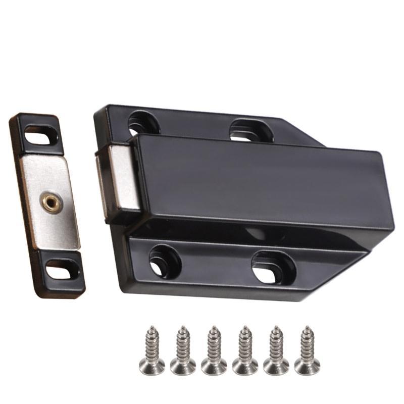 652F Push Release Cabinet Hardware Set 4 Screw Mounting Point Not Corrosion Finish Closers for Smooth Door Functionality