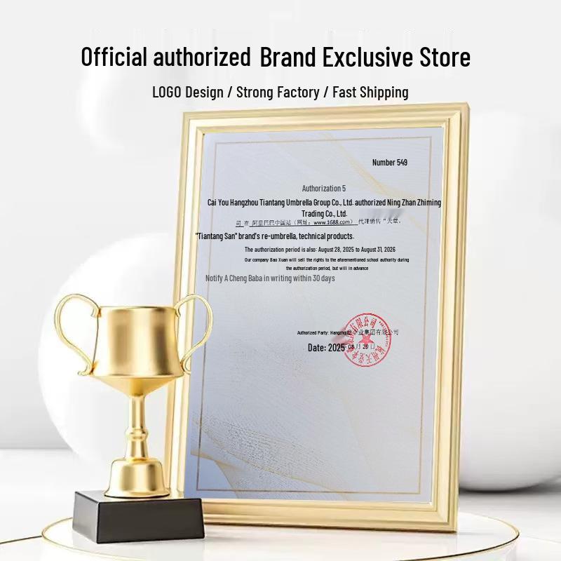 Heavenly Custom Logo Long Handle Stormproof Umbrella
