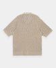 KINETO Twist Two-Tone Knit Shirt_Beige