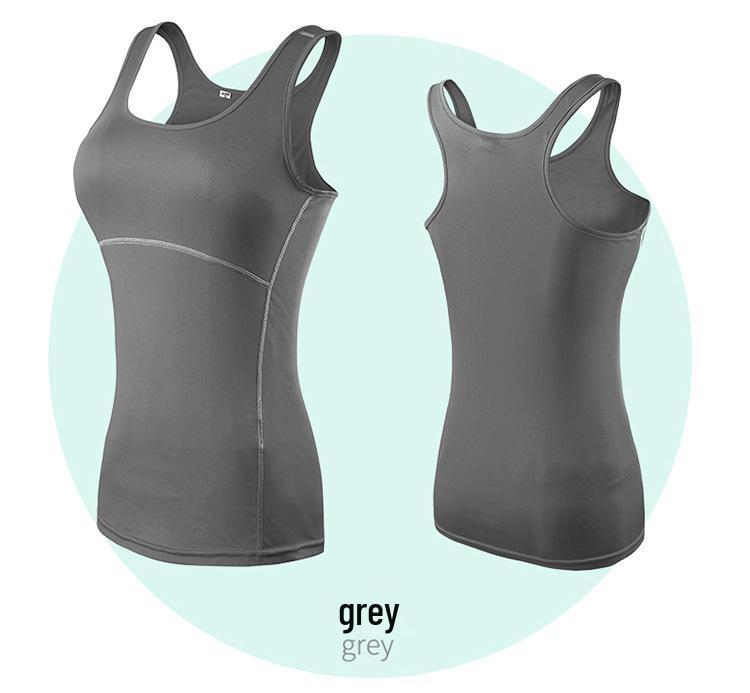 Women's Sport PRO Tights & Quick-Dry Vest Fitness Suit - Running, Yoga, Training