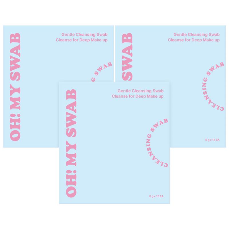 Oh My Swap Deep Cleansing Tissues, 3 boxes of 15 sheets each (total 45 sheets), disposable travel size, carry-on allowed