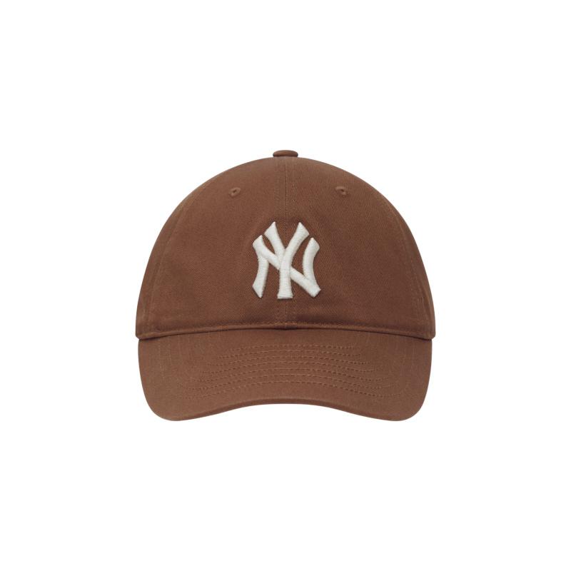 MLB Cotton Baseball Cap Hats & Caps Unisex Brown Fashion 3ACP6601N-50BRL