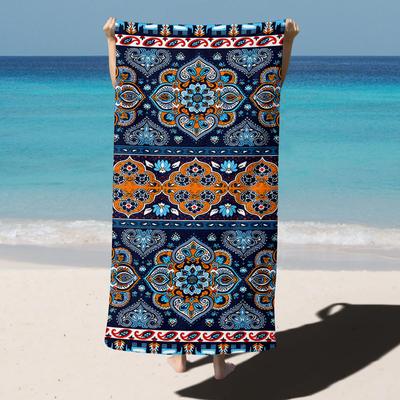 1PC Oversized Lightweight Beach Towel Bohemia Style Pattern Quick-Dry Beach Towel For Yoga Tourism Beach GYM Camping Swimming