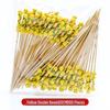 12CM Bamboo Pearl Skewers: Creative Cocktail and Fruit Plate Decor Toothpicks