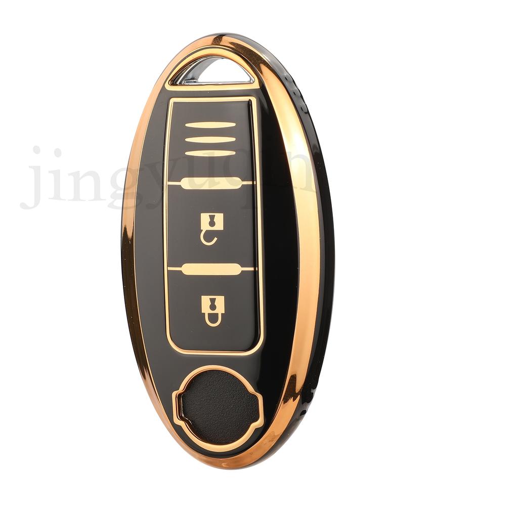 Jingyuqin Soft TPU Car Key Case Fob For Nissan Qashqai Juke J10 J11 X-Trail T32 T31 Kicks Tiida Pathfinder Note For Infiniti