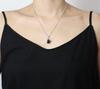 SnakeReptile Pendant, Sterling Silver 925, Onyx, Black Onyx