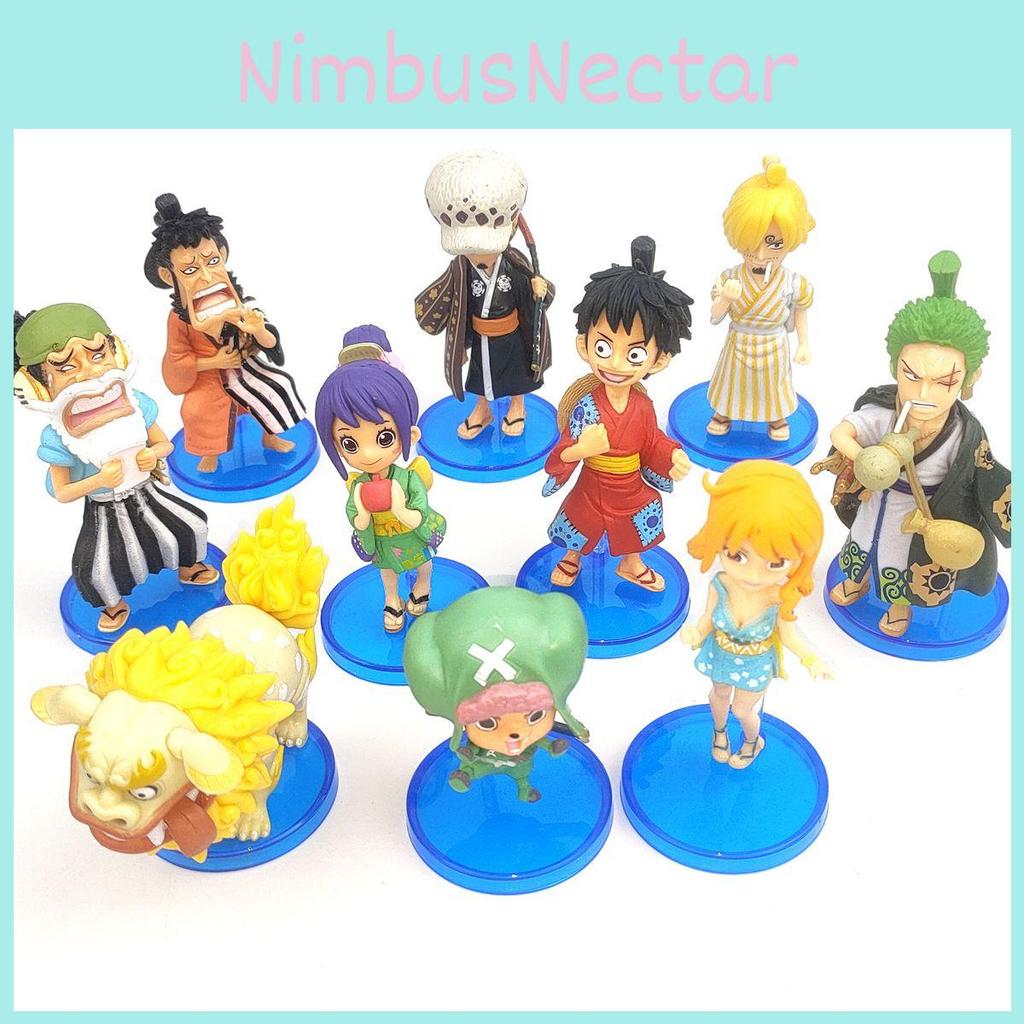 Adorable 10pcs One Piece Wano Country Character Model Action Figures For Collectors