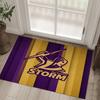 Melbourne Storm Design Crystal Velvet Carpet Cozy Non?Slip Printed Rug For Bedroom Living Room Entrance