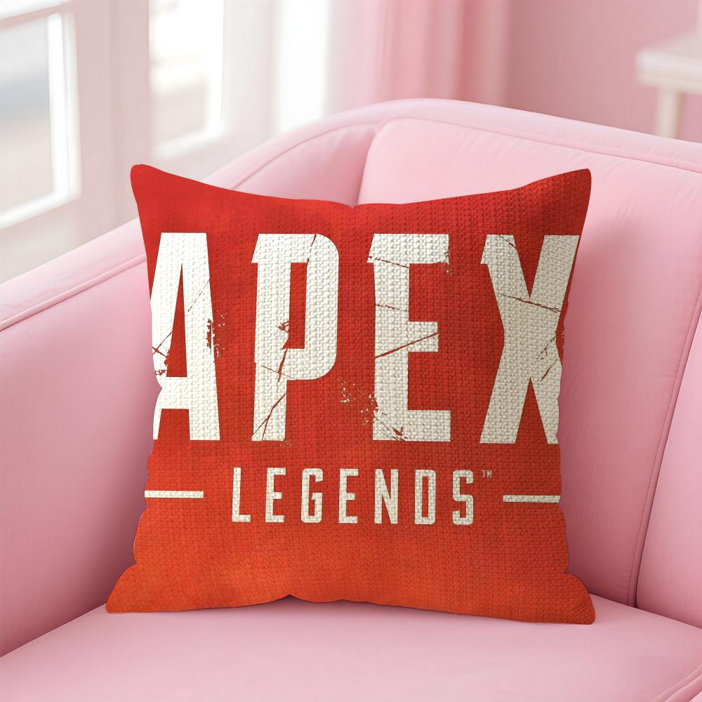 Game AApex Legend Cushion Cover Natural Linen Pillow Case DoubleSided Print Decorative Sofa Pillowcase Home Decor Gift