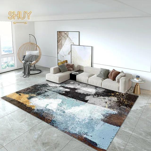 Tappeto di lusso in stile europeo Soggiorno Decorazione casa 180 280 Taglia grande Feltro Tavolo Pavimento Tappeto antiscivolo per Camera da letto Tappetino personalizzato 30x50cm-12x20in
