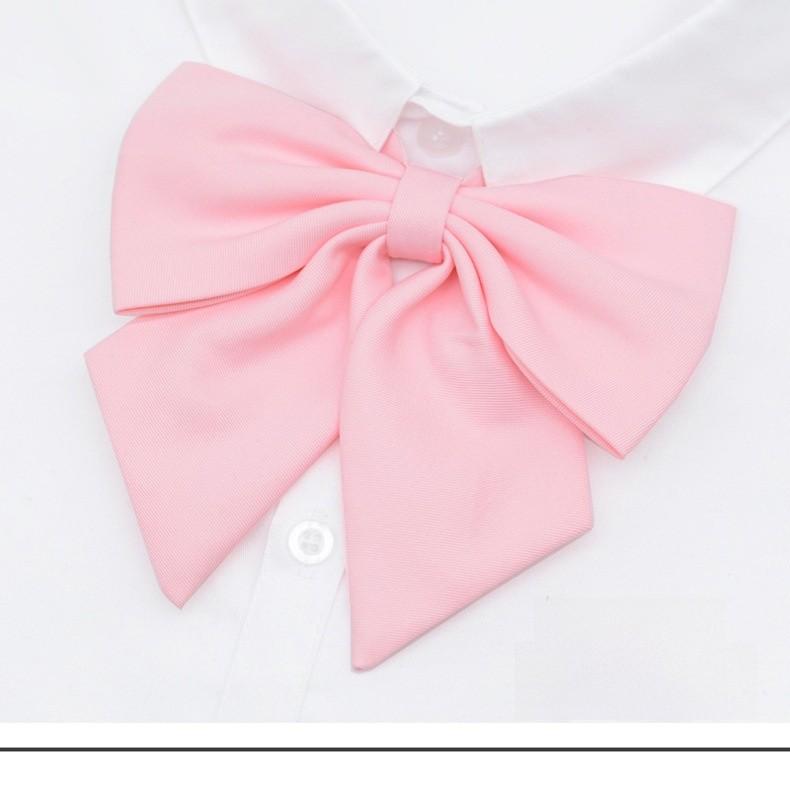 Adult Women School Uniform Bow Tie With Breathable Cotton For Office And Casual Wear