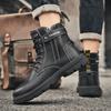 Men's British casual boots four season new soft-sole anti-slip high-top boots fashion youth outdoor comfort sports tooling boots