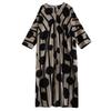 Long Sleeve Plus Size Cotton Vintage New In Dresses for Women Casual Loose Maxi Spring Autumn Dress
