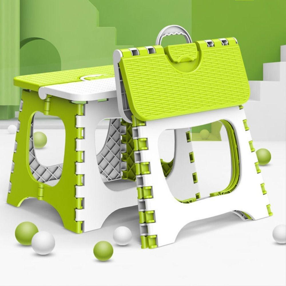 Thickened Bathroom Chair Plastic Step Stool New Folding Small Stool  Household