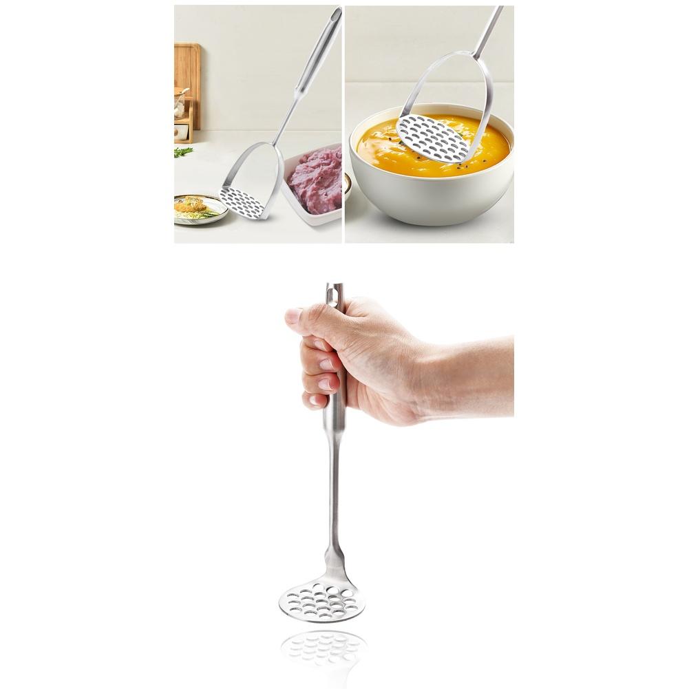 1 Stück Kartoffelstampfer Edelstahl Kartoffelstampfer Küchenwerkzeug Handlicher Presser Kochwerkzeuge Küchengeschirr Verarbeitungszubehör