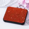 Foldable Design Pocket Mirror Lightweight Foldable Mirror Sparkling Square Mirror  Vanity Table Use