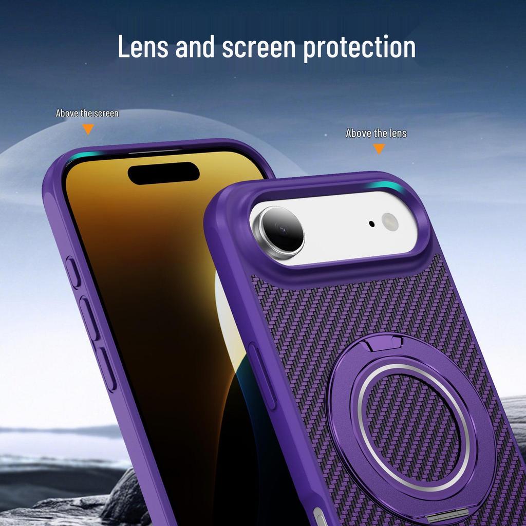 Magnetic Rotating Stand Phone Case for Apple 17 Pro Max