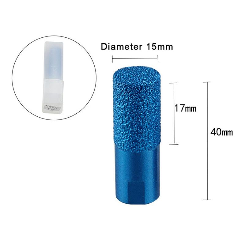 Vacuum Brazed Core Drill Bit Set 6 10 15mm Milling Cutter for Angle Grinder Quick Tile Marble Cutting Home Improvement