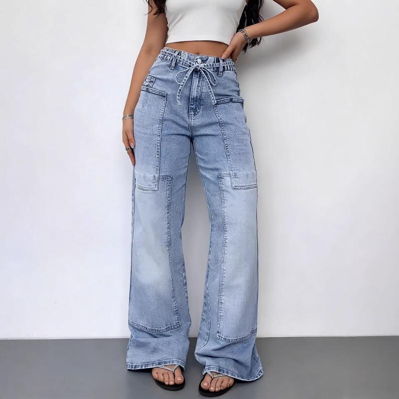 QICED Women's Fashion Casual Solid Color Print Pants & Capris
