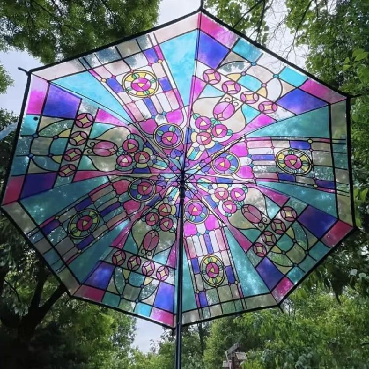 Clear Bubble Umbrella Wedding,Transparent Umbrella Windproofs Canopy Rain Bubble Umbrella Church Glass Stick Umbrella
