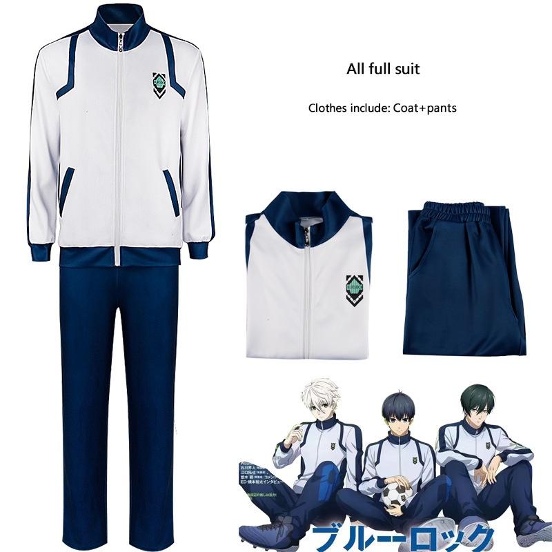 

Blue Cosplay Lock Isagi Yoichi Bachira Meguru Chigiri Hyouma Sport Uniform Suit S