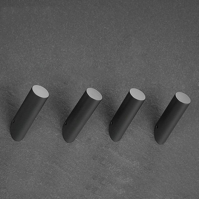 4pc 304 Stainless Steel Bathroom Towel Hook Brushed Gold Wall-mounted Coat Hook Hat Robe Key Bag Hanger Bathroom Hardware