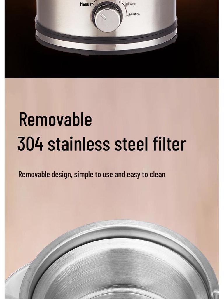 Electric Glass Spray Tea Maker, Large Capacity Steaming Kettle, Black Tea Health Pot