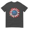 Sunflower American Flag 4th Of July Unisex Unisex Merica Usa Tshirt