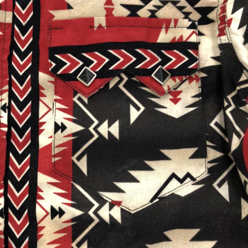 RockMount 70s Made in USA native Long sleeve Western shirt Old vintage Men's Used