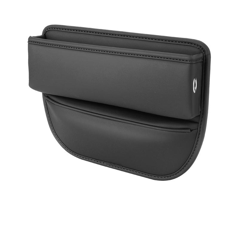 1PC Caixa organizadora de couro para carro, assento de carro, bolso com fenda, multifuncional, suporte de armazenamento para assento de motorista, acessórios para interior de automóveis