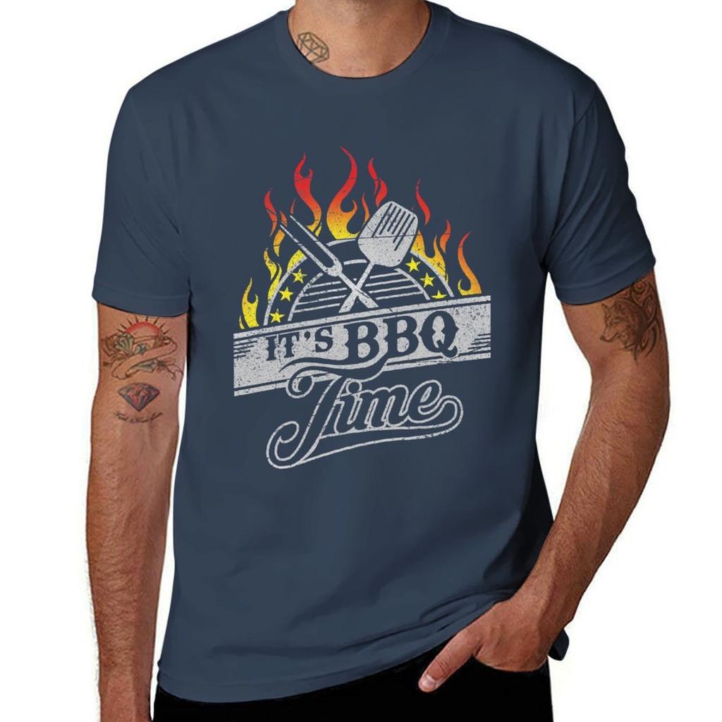 Barbecue Party Time TShirt Big and Tall Loose Fit TShirt