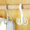 4-claw Hanger 360 Degree Rotatable Multifunctional Kitchen Storage Hook For Hanging Bag Scarf Belt Clothes