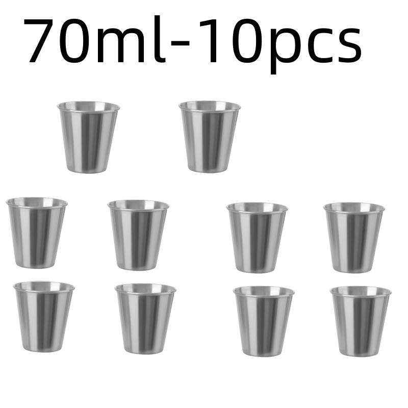 Stainless Steel Metal Cup Beer Cups White Wine Glass Coffee Tumbler Travel Camping Mugs Drinking Tea Mug Set Outdoor