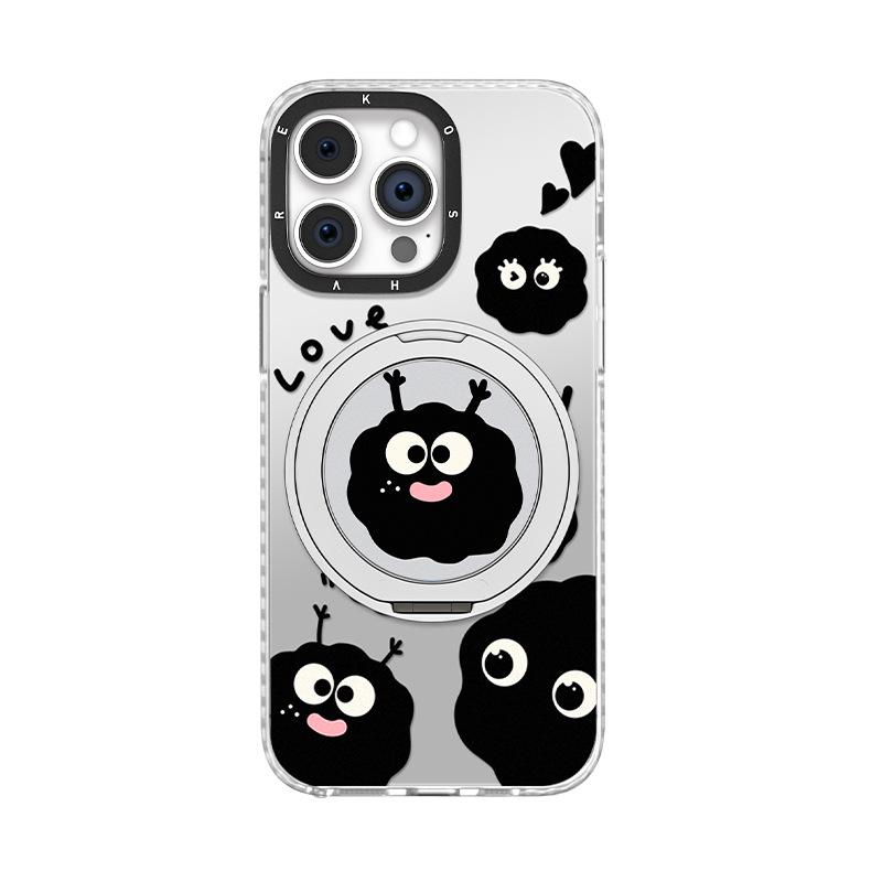 Funny Briquette Stand Suitable for Apple 16 Fulcrum Mobile Phone Case Xiaomi 15pro Cartoon 13 Magnetic 14 Energy Imd