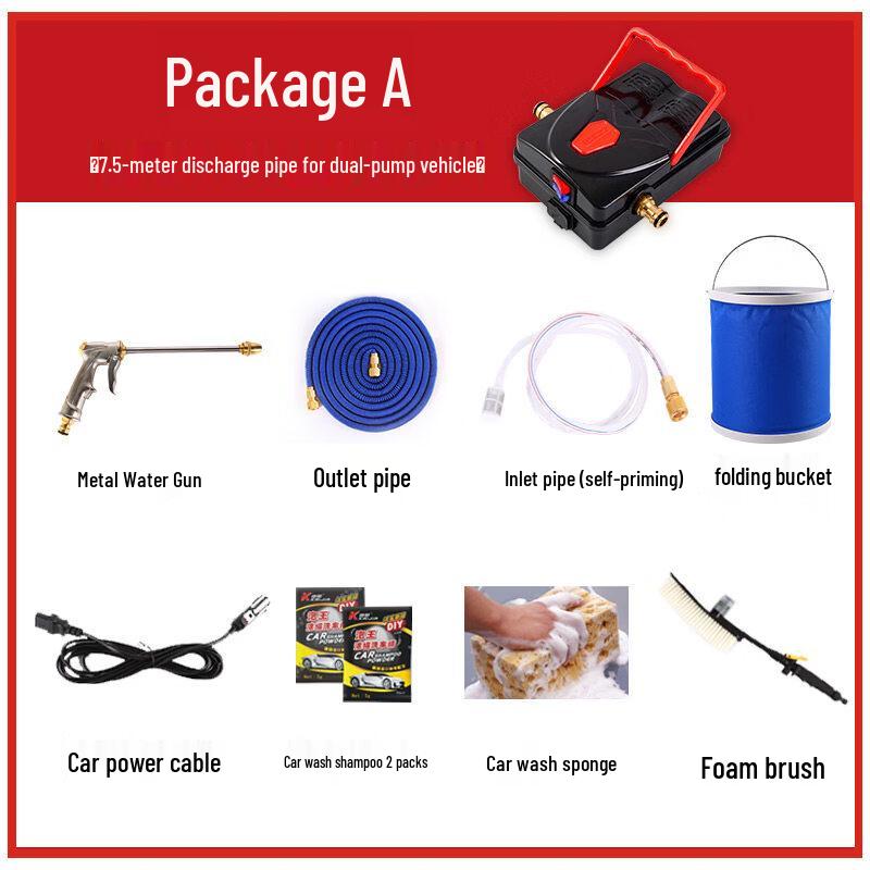 Aokewen 24V Portable Car High-Pressure Washer