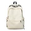 Schoolbag alphabet schoolbag junior high school girls high school students simple backpack women large capacity ins tide niche middle school students 