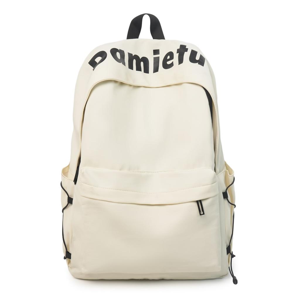 Schoolbag alphabet schoolbag junior high school girls high school students simple backpack women large capacity ins tide niche middle school students