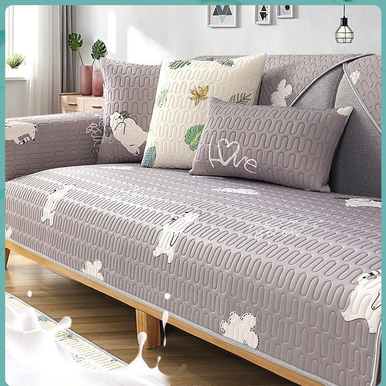 Private Custom Latex Sofa Cushion Summer Summer Nordic Simple Non-Slip Mat Cushion Full Cover Cloth Backrest Towel