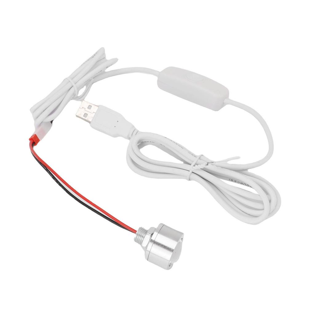 LED Spotlight Stepless Dimmable USB Plug In Spotlight 80LM 4000K 1W for Wall Art Jewelry Display Closet Hallway