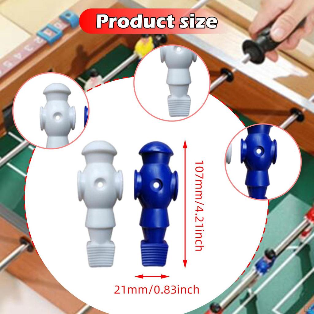 26 Stück Tischfußballspielerfiguren für Tischfußballzubehör