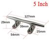 1Pc Marine Polished Heavy Duty Boat Cleat Hollow Base Cleat Stainless Steel Boat Dock Rope Line Cleat 4/5/6/8/10/12 Inch