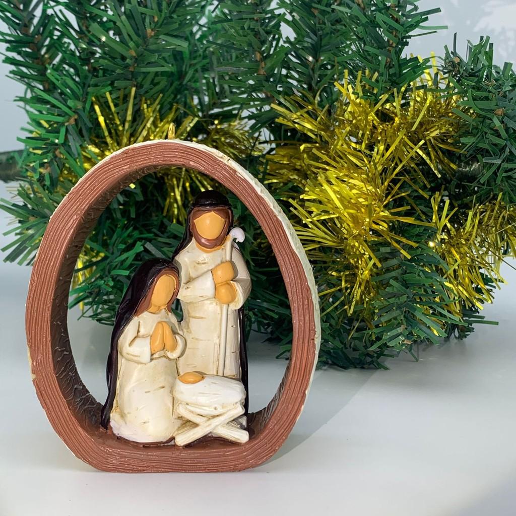 

Beautifully Resin Designed Prayer Hanging Ornament For Couples In Rustic Style Round