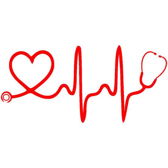 Stethoskop Liebe Herz Auto Fahrzeug Körper Fenster Reflektierende Aufkleber Aufkleber Dekor