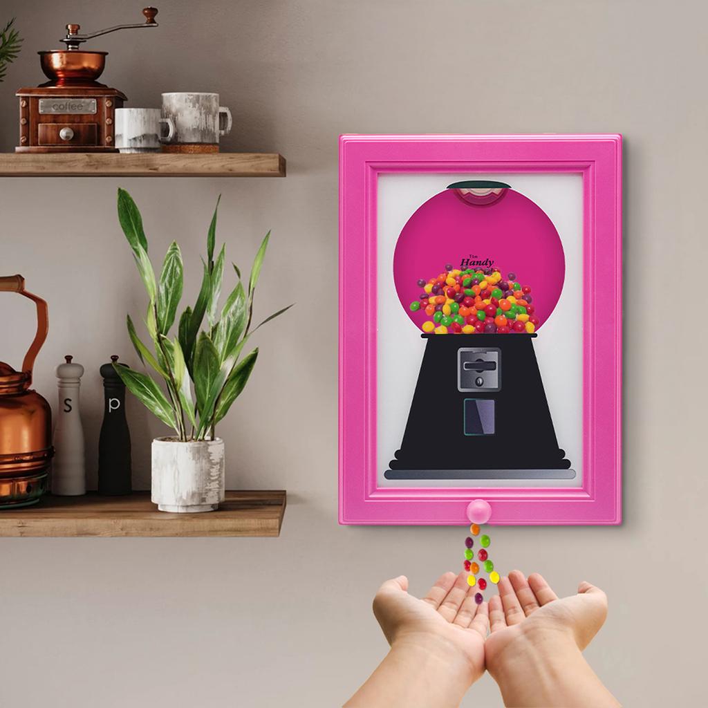 2-in-1 Snack Pictures Frames Display Wall Mounted Candy Dispenser Frame Hanging Candy Dispenser for Birthday & Holiday Gifts