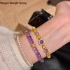 Purple Starry Sky Wrap Bracelet: New Autumn/Winter Luxury Retro Court Style