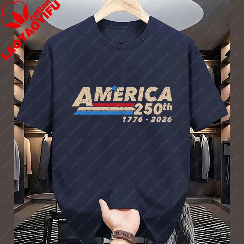 America 250th Anniversary Usa 250 Years Graphic T Shirts 4th Of July Shirt For Unisexs Tee Unisexs Clothing Cotton Plussize Casual