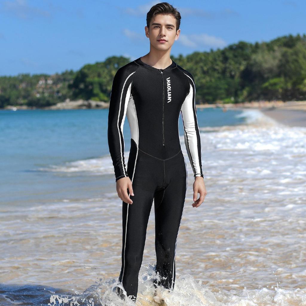 Professional Men's Plus Size Quick-Drying Muslim Swimsuit: Long Sleeve & Pants Set